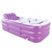 Bathtubs Freestanding Folding Inflatable Adult Bath Barrel Plastic Thickening Keep Warm Can sit Down (Color : Purple) - B07H7JDYVL